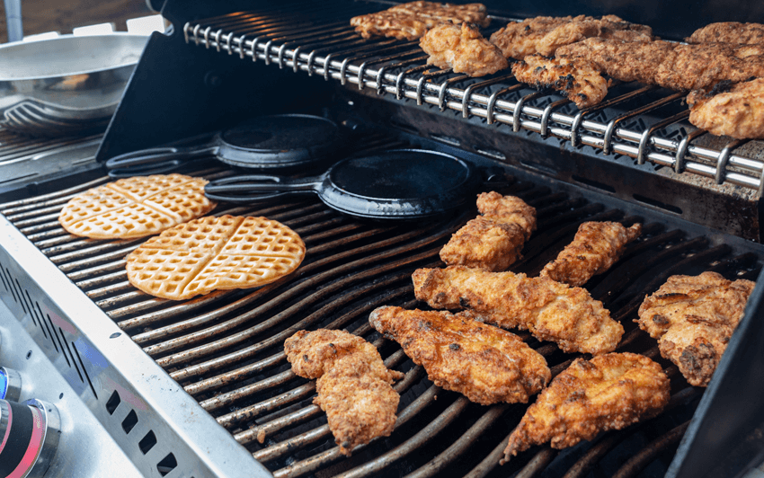 Keep everything warm on the grills