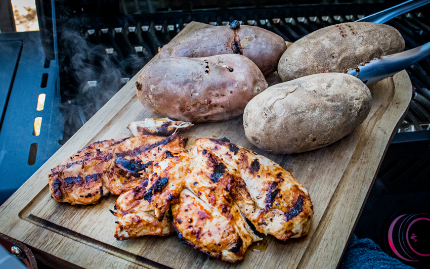 Recipe Blog - BBQ Chicken Baked Potato - Grill
