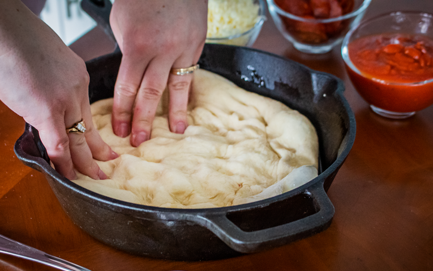 Recipe Blog - Cast Iron Pan Pizza - dough