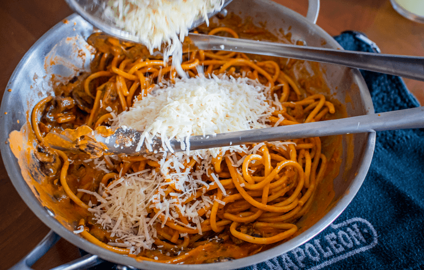 Recipe Blog - Mushroom Pasta - Cheese