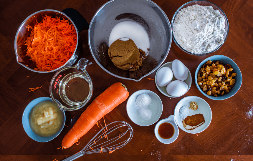 Recipe Blog - Carrot Cake - Ingredients