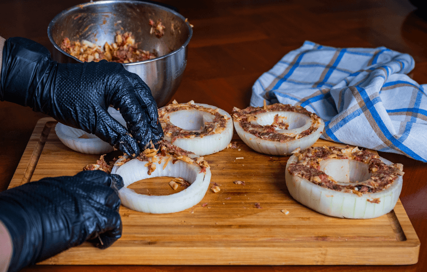 Recipe Blog - Smoked Beef Stuffed Onion Rings - Stuff