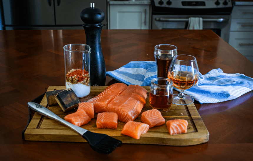 Recipe Blog - Maple Bourbon Salmon Burnt Ends - Ingredients