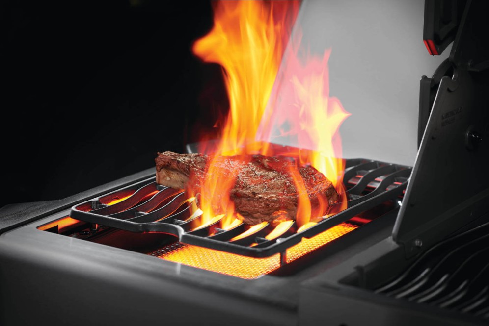 Just got a new gas grill with a ceramic searing side burner. Very excited  to finish a steak on it! It got up to about 900 degrees in under a minute. 