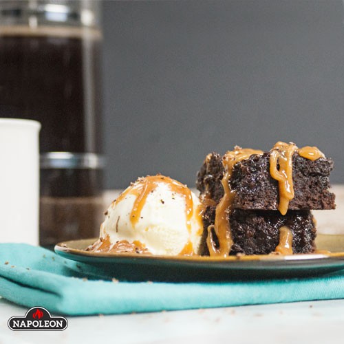 Blog - How to Bake On A BBQ - CoffeeCaramel Brownies