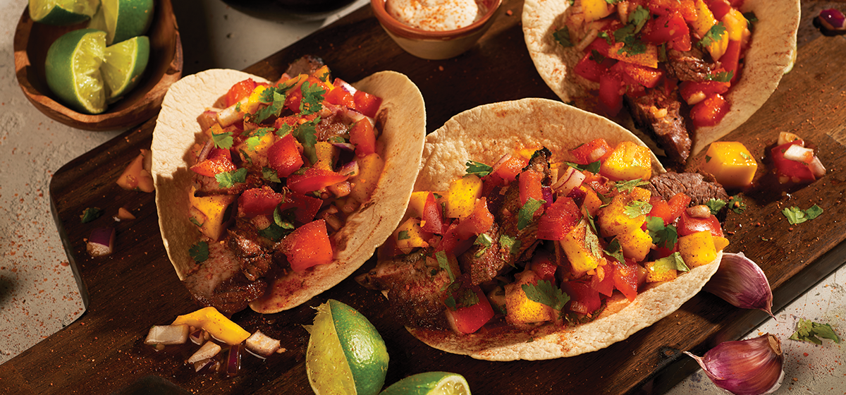 Feature - Steak Taco with Chipotle Mango Salsa